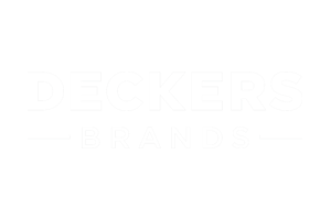 deckers white logo